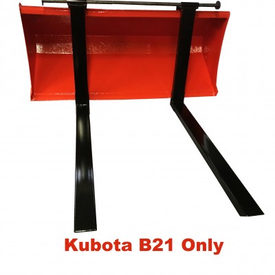 Kubota B21 Fork kit quick connect